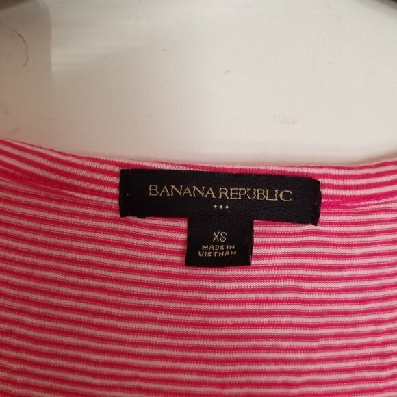 Banana Republic Striped Flutter Ruffle Sleeve Top - Picture 5 of 7